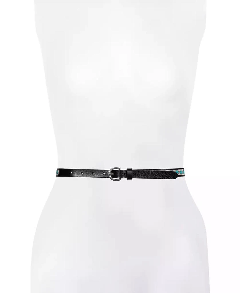 Frye Women's 20mm Beaded Leather Belt 2