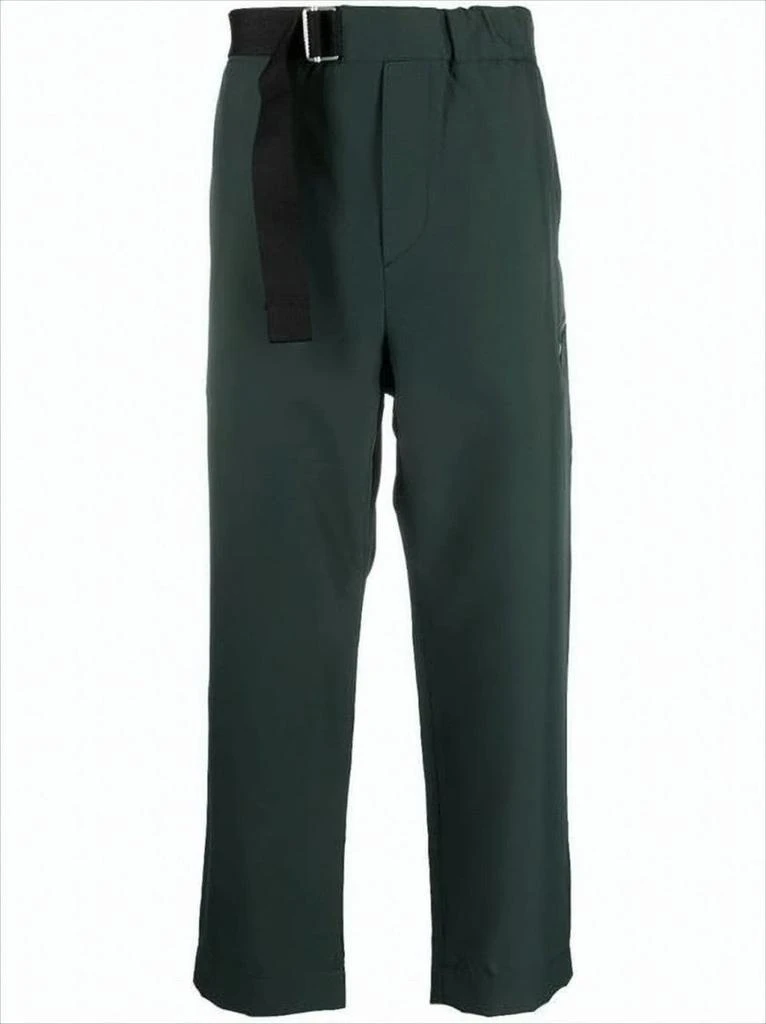 OAMC Cropped Straight-Leg Pants with Integrated Belt