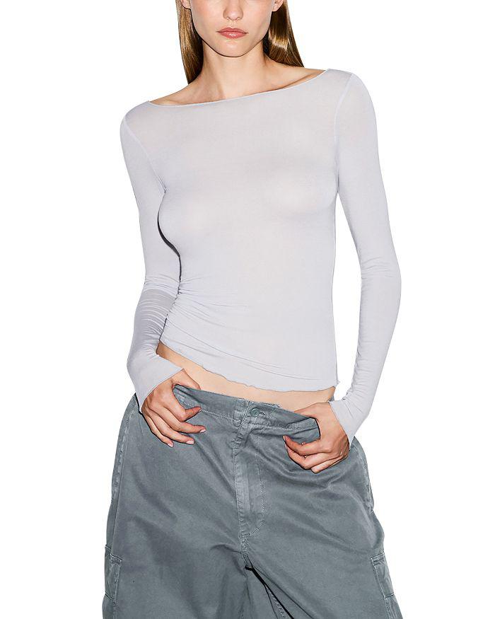 SKIMS Sheer Modal Long Sleeve Tee