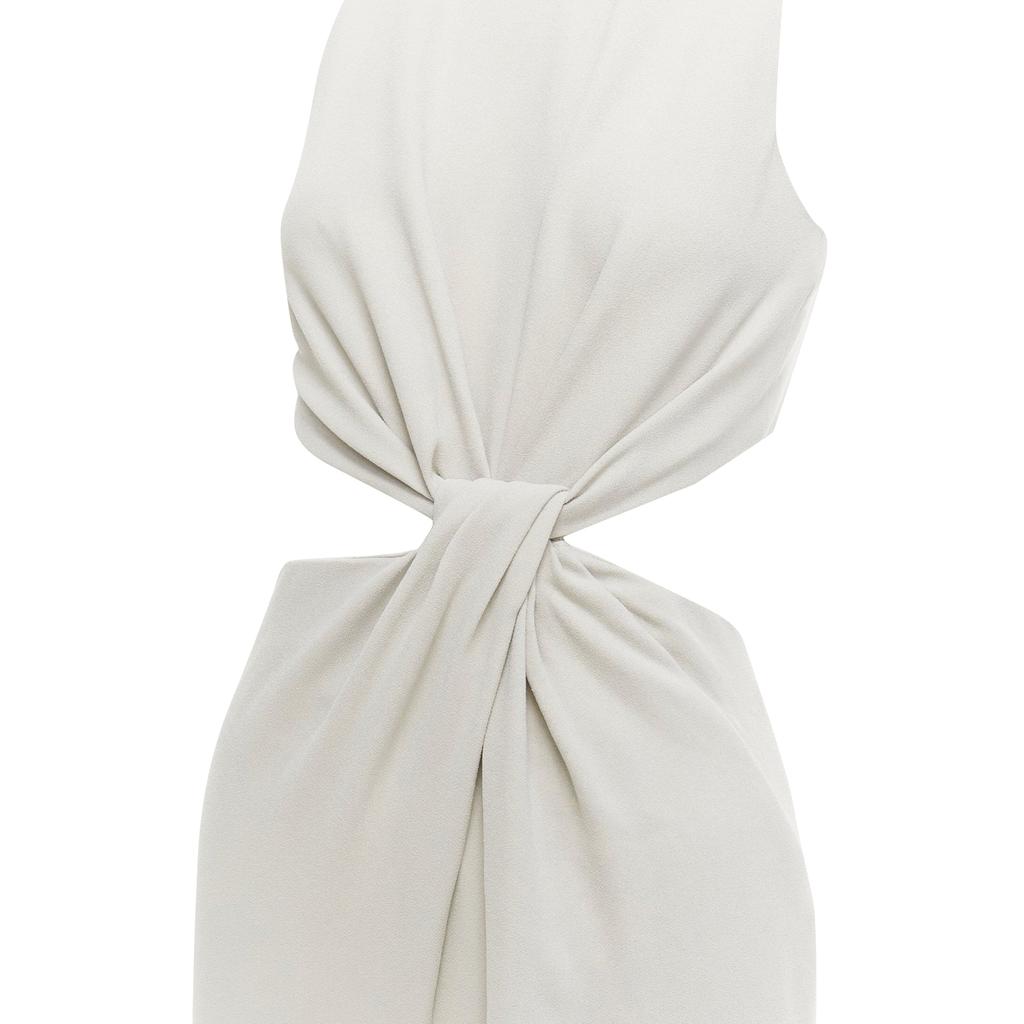 Halston Heritage Halston Heritage cut out drape waist asymmetric cropped jumpsuit