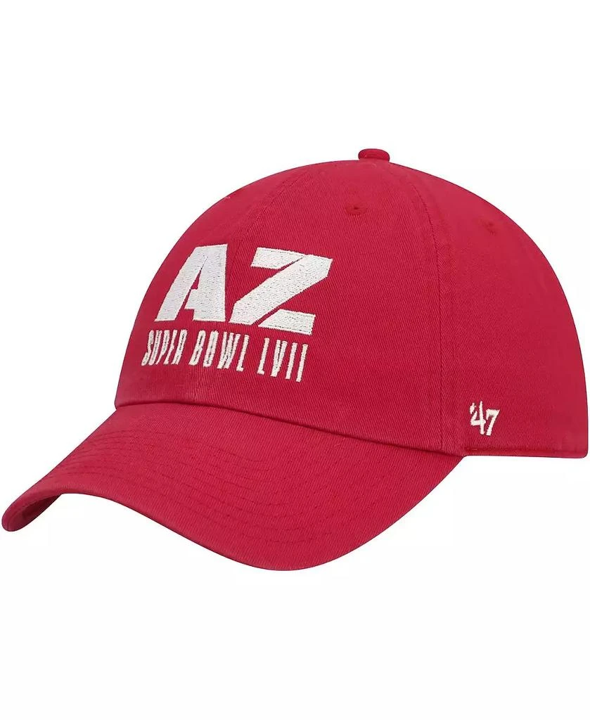 47 Brand Men's Red Super Bowl LVII Script Clean Up Adjustable Hat 1