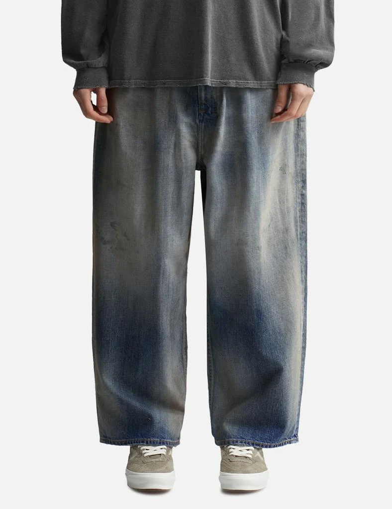 ANCELLM Aging Wide Denim 5P Pants 3