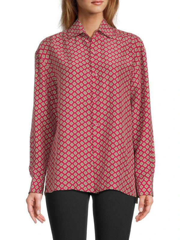 Ralph Lauren Print Silk Shirt 1
