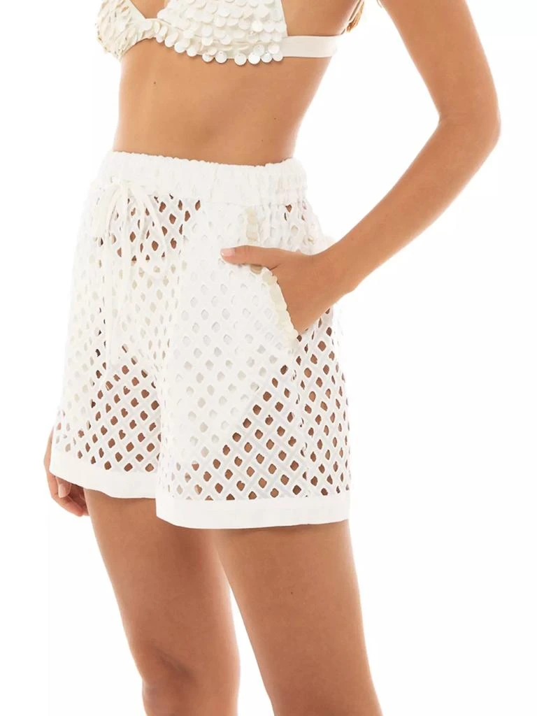 Agua Bendita Returning To The Roots Watts Kai Crochet Beaded Shorts 5