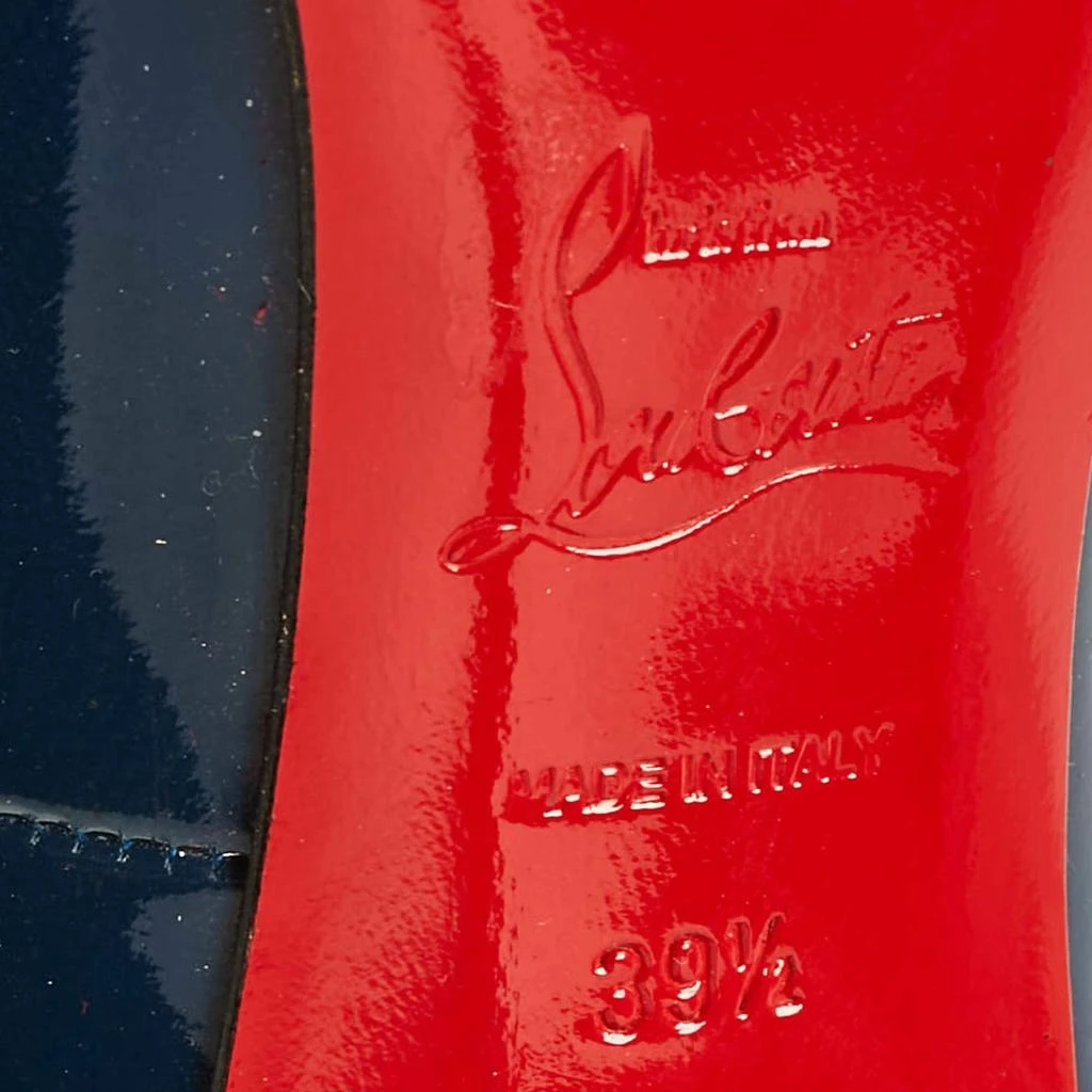 Christian Louboutin Christian Louboutin Navy Blue Patent Leather Pigalle Pumps Size 39.5 8