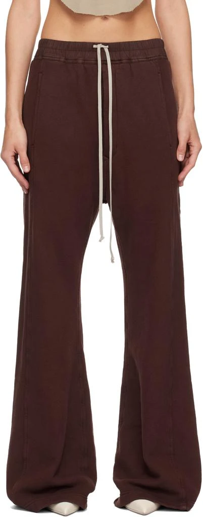 Rick Owens Burgundy Concordians Pusher Lounge Pants 1