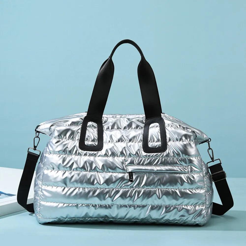 TRUEDAMES Quilted Nylon Oversize Travel Bag