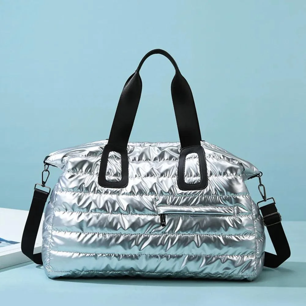TRUEDAMES Quilted Nylon Oversize Travel Bag 1