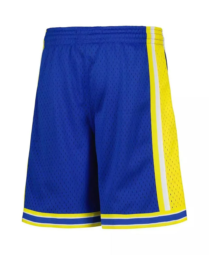 Mitchell & Ness Men's Big Boys and Girls Royal Golden State Warriors Hardwood Classics Swingman Shorts 2