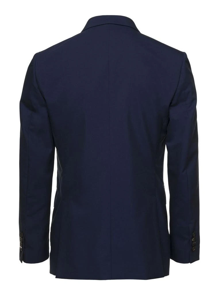 REVERES 1949 Blue Double-Breasted Blazer With Pointed Reverses In Wool And Cotton Blend Man 2