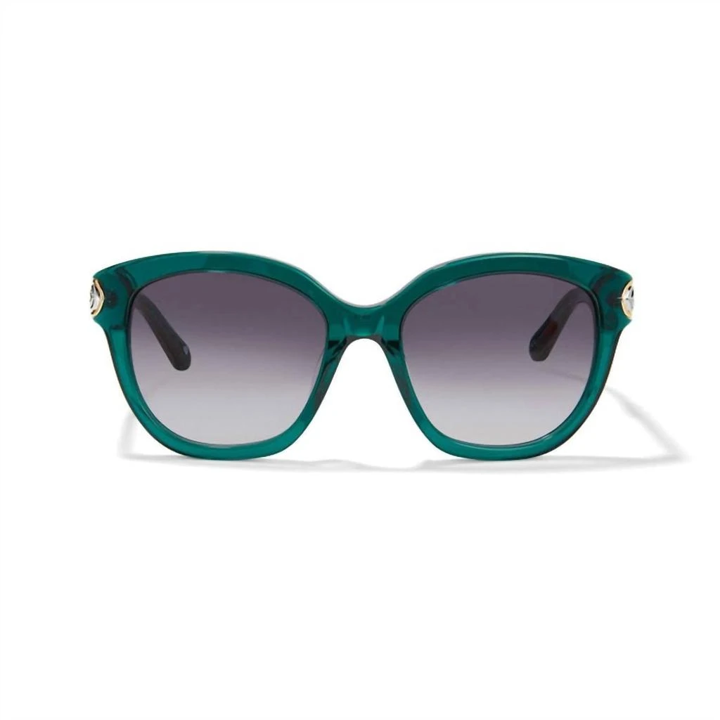 Brighton Women's Intrigue Sunglass In Emerald 2