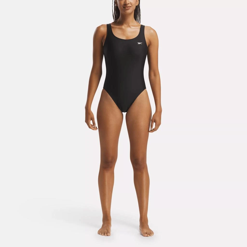 Reebok Women's Basic One-Piece Swimsuit with Low Scoop Back 1