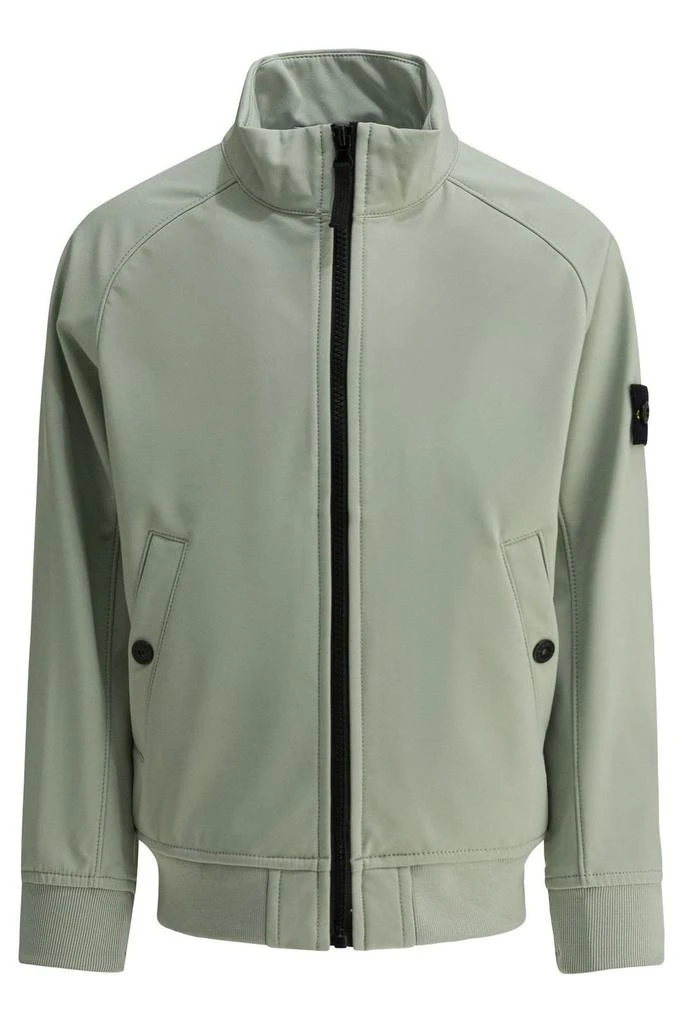 Stone Island Junior Stone Island Junior Logo Patch Zipped Jacket