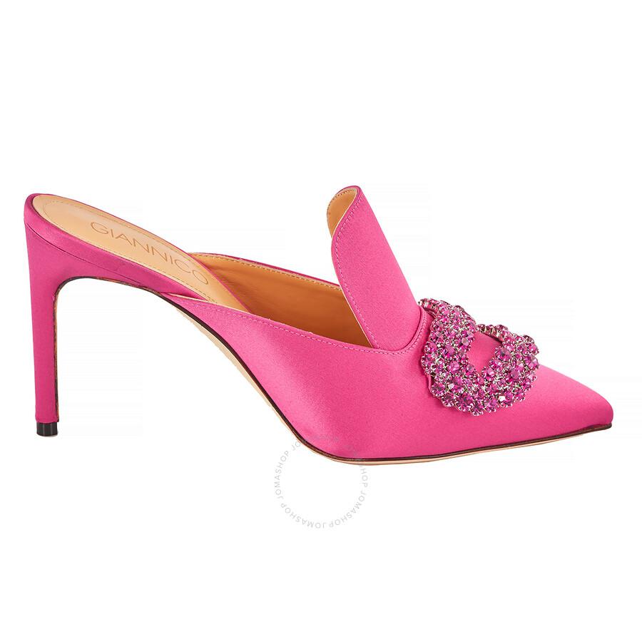GIANNICO Ladies Daphne 85 Leather Heel Mules