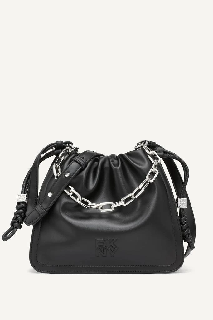 DKNY HALLE LOGO DRAWSTRING CROSSBODY BAG 1