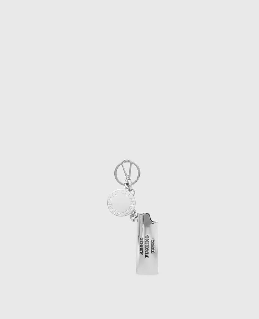 Stella McCartney Stella McCartney - It's About Fucking Time Lighter Keyring, Woman, Silver
