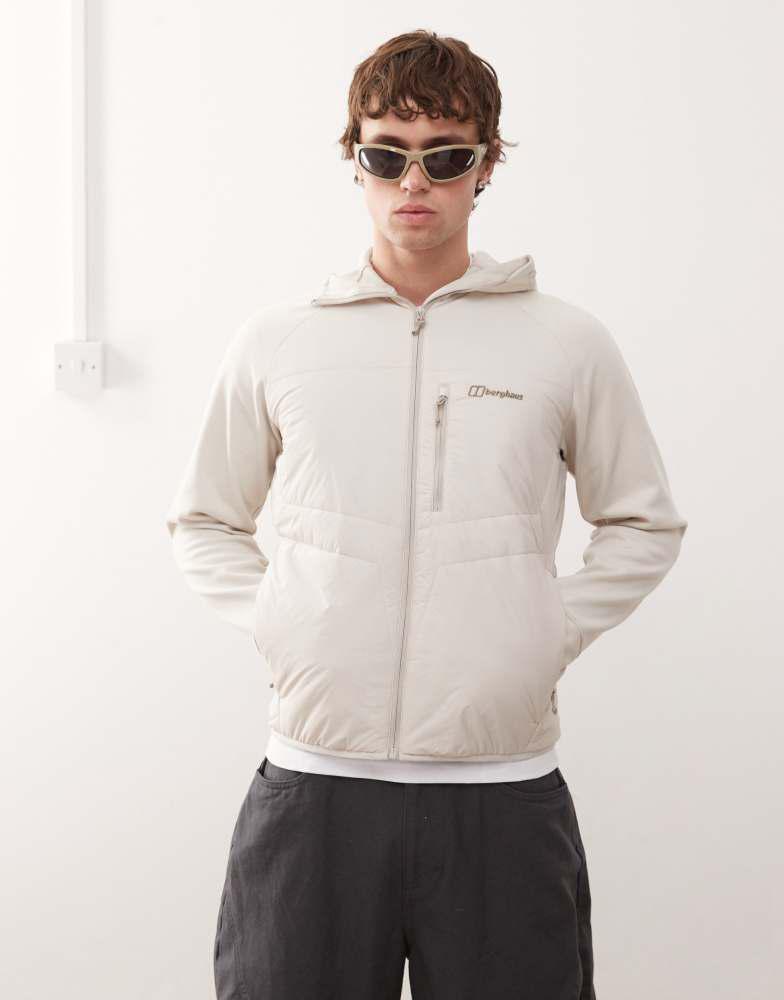 Berghaus Berghaus Jackets trawden hybrid hooded jacket in stone
