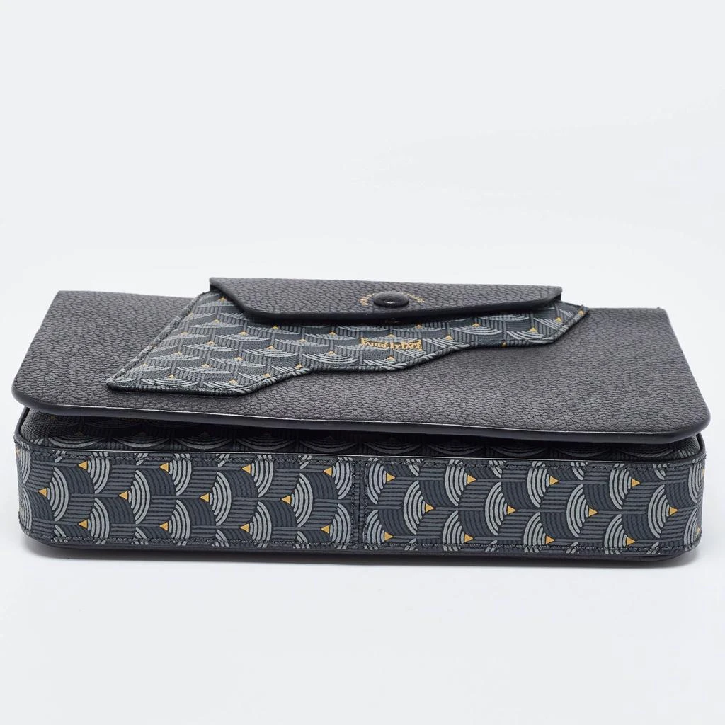 Faure Le Page Faure Le Page Black Coated Canvas and Leather Calibre 21 Top Handle Bag 7