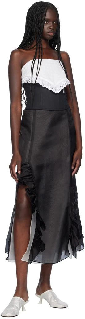 Sandy Liang Black Pinto Corset Top 4