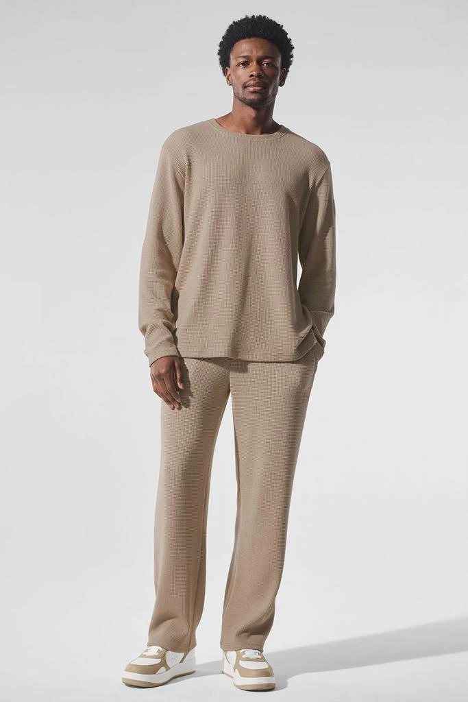 Alo Elevate Waffle Straight Leg Pant - Gravel 4