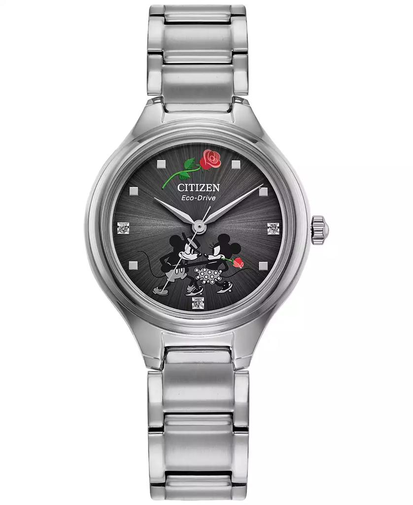 Citizen Eco-Drive Women's Disney Mickey Mouse Friends Stainless Steel Bracelet Watch 29mm