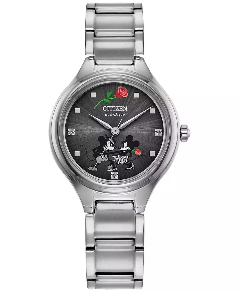 Citizen Eco-Drive Women's Disney Mickey Mouse Friends Stainless Steel Bracelet Watch 29mm 1