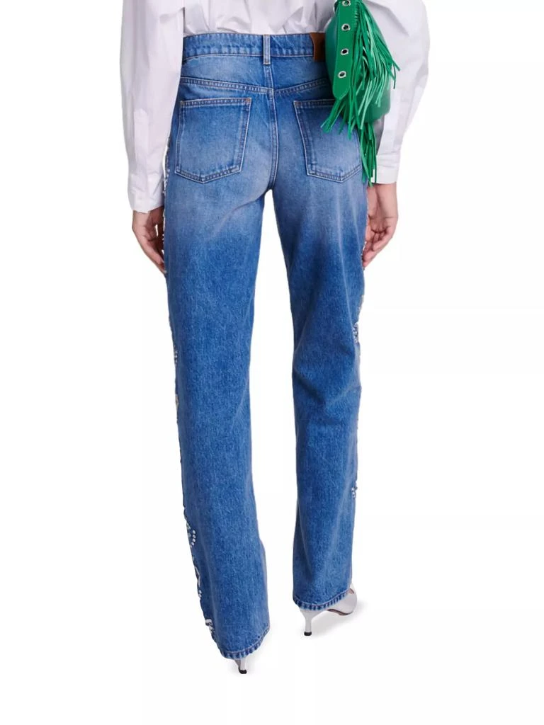 Maje Embroidered Jeans 3