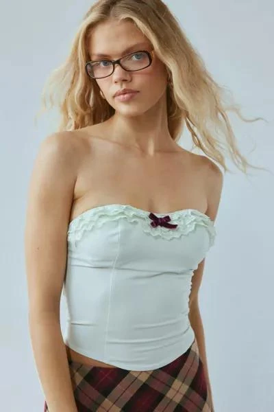 Kimchi Blue Kimchi Blue Pipa Ruffle Satin Tube Top 1