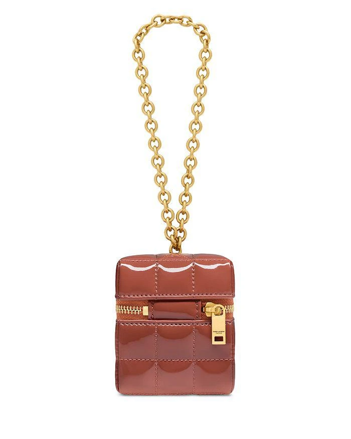 Yves Saint Laurent Cassandre Matelasse Carre Cube On Chain In Lambskin 3