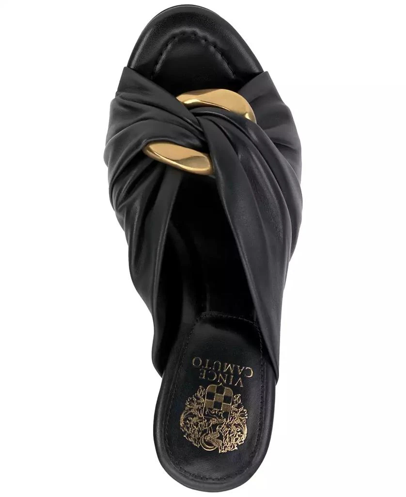Vince Camuto Women's Patie Ruched Knot Hardware Dress Sandals 4