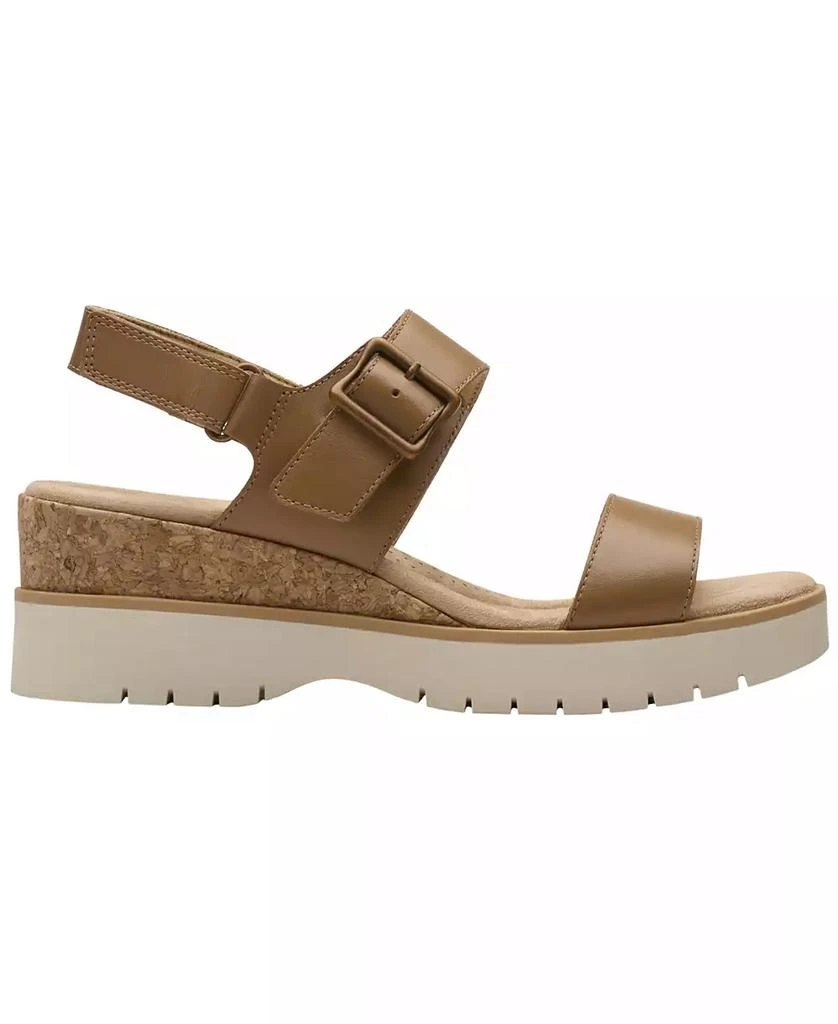 Clarks Women's Diaz Rose Round Toe Wedge Sandals 2