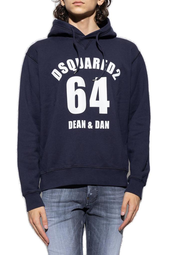 【送料&関税込】Dsquared2 Panelled Drawstring Hoodie DSQUARED2 Dsquared2 Logo Printed Drawstring Hoodie - Shirts