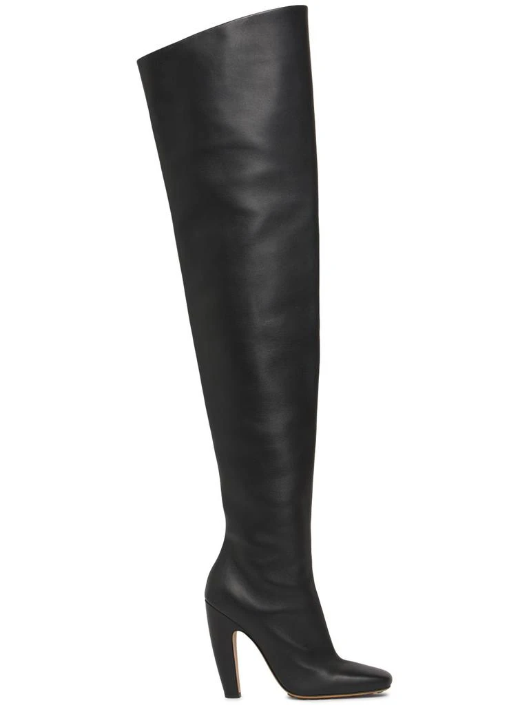 Bottega Veneta 100mm Canalazzo Thigh-high Leather Boots 1