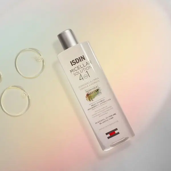 ISDIN ISDIN Micellar Solution 4-in-1 Makeup Remover Micellar Cleansing Water 13.5 oz 3