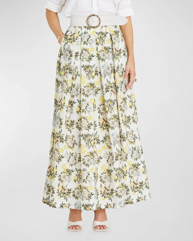 Aqua Blu Australia Clementine Annette Pleated Maxi Skirt 2