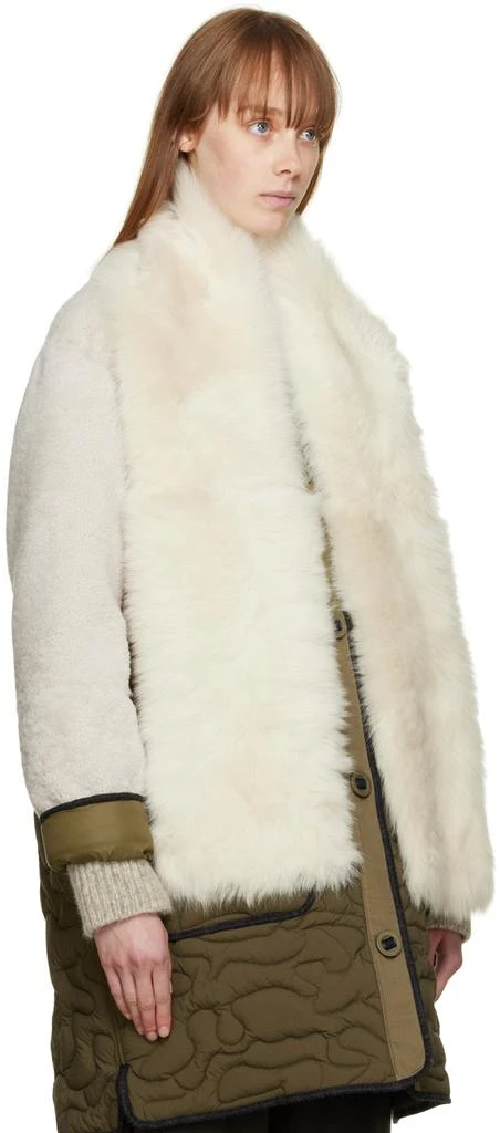 Yves Salomon Beige Echarpe Scarf 2