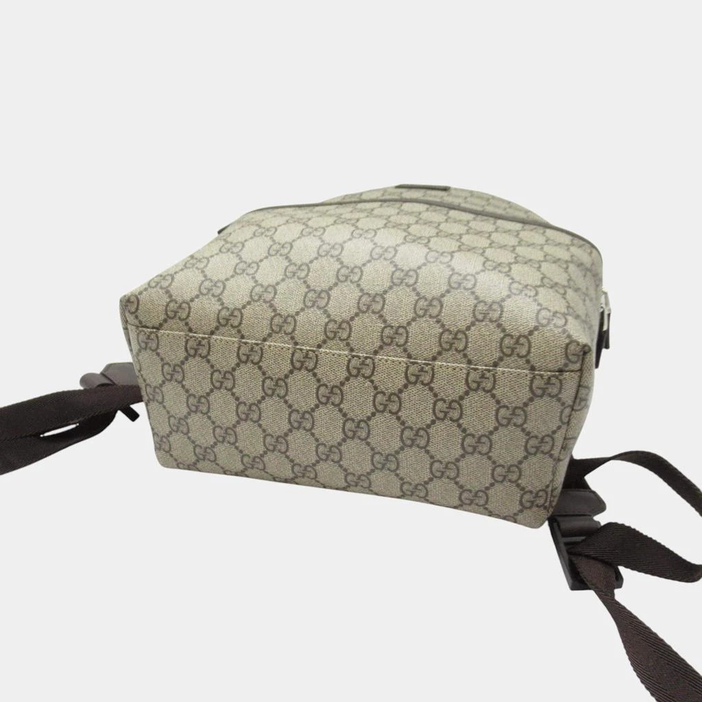 Gucci Gucci Brown GG Canvas Double G Geometric Backpack 6