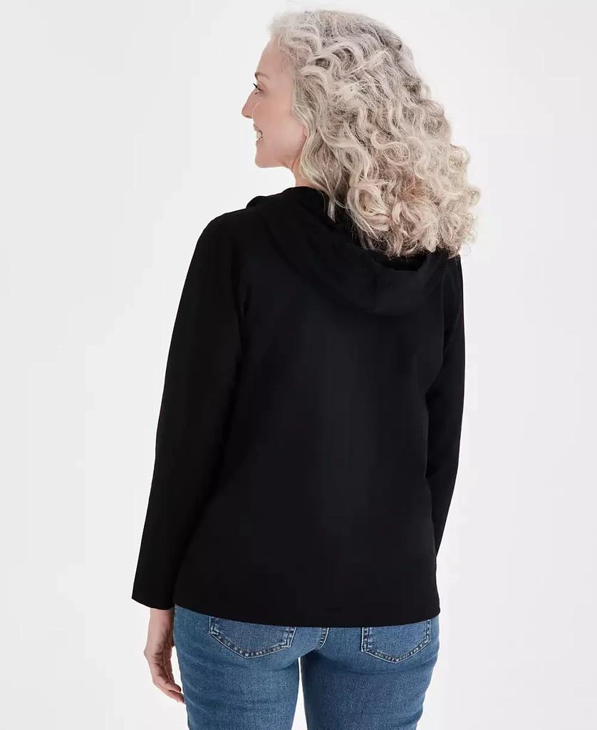 Style & Co Women's Zip-Front Hooded Sweatshirt, Created for Macy's 2
