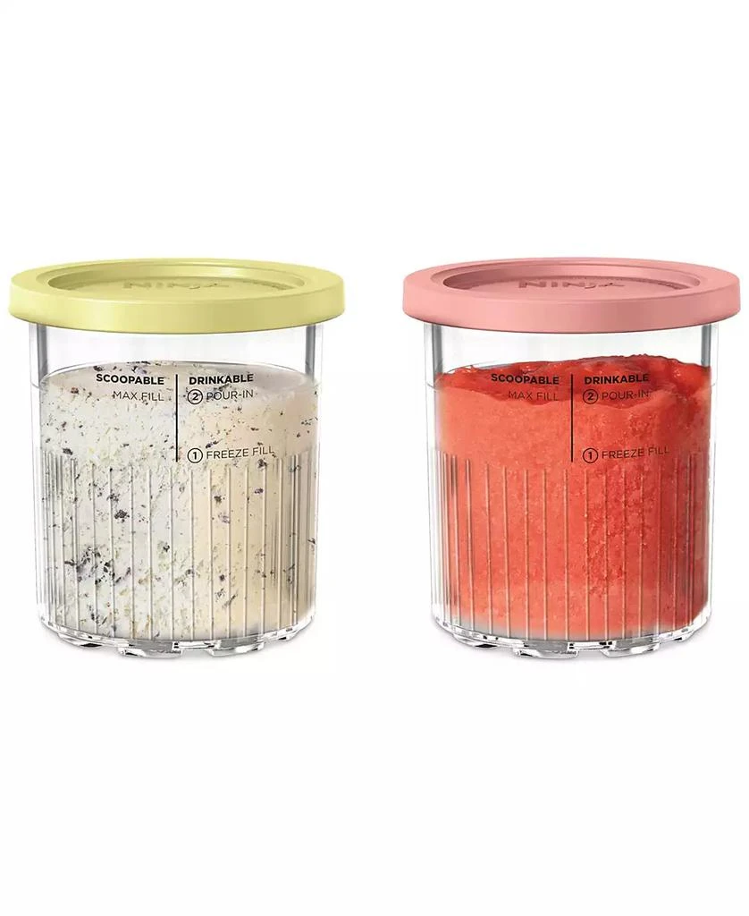 Ninja CREAMi Deluxe Pint Containers with Lids, Set of 2 2
