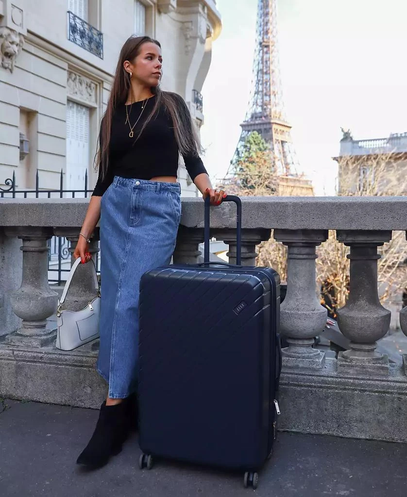 ELLE Louvre 2-Piece Expandable Retro Spinner Luggage Set 4