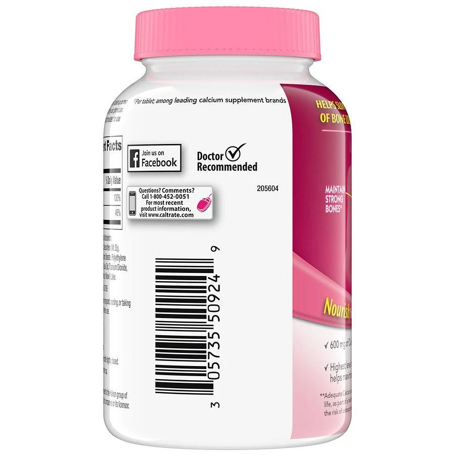 Caltrate Calcium and Vitamin D Supplement Tablets 2