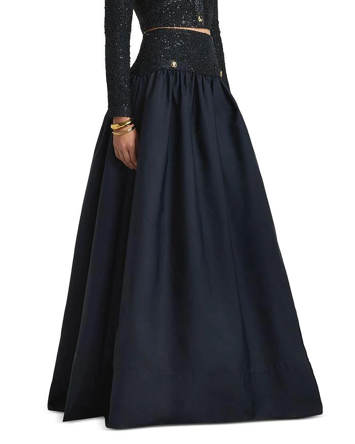 St. John Metallic Knit Maxi Skirt 3