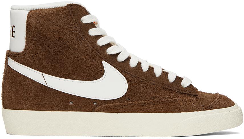 NIKE Brown Blazer Mid '77 Vintage Sneakers