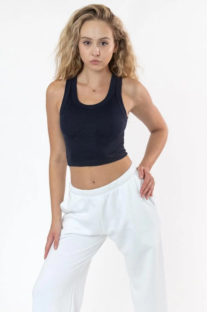 Los Angeles Apparel 4328 - Sporty Baby Rib Crop Tank 21
