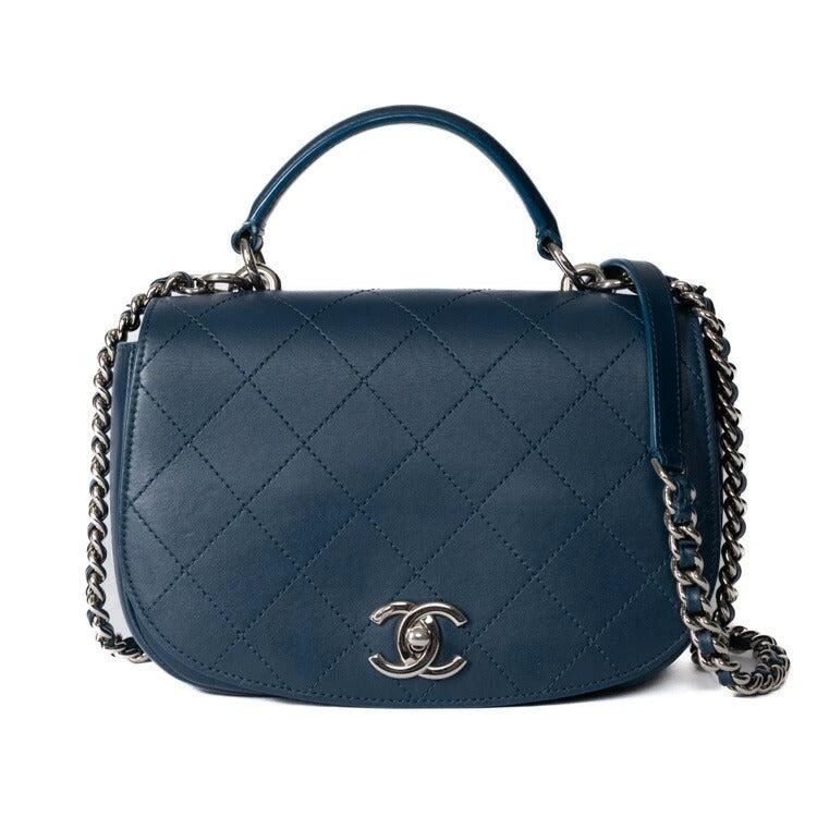 Chanel Matelasse Coco Mark Top Handle Bag 1