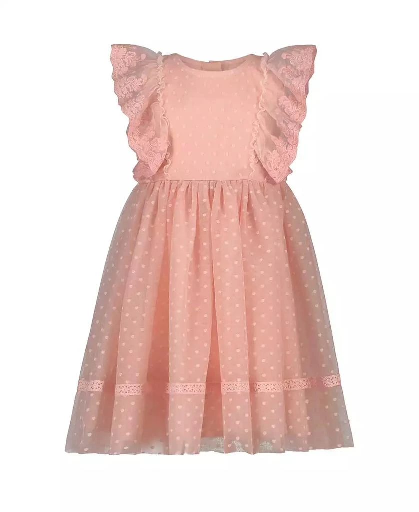 Blueberi Boulevard Baby Girls Ruffle-Trim Pin Dot Tulle Dress 1