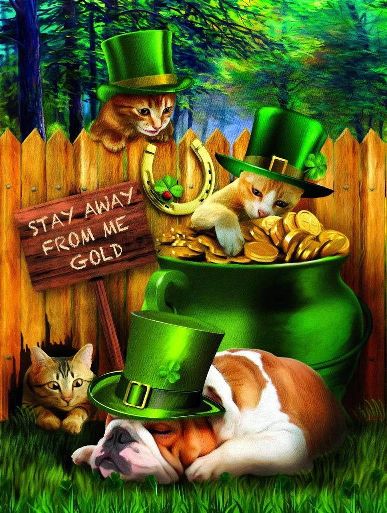 SunsOut Stealin Me Gold 300 piece Jigsaw Puzzle for Adults  St. Patricks Day 3