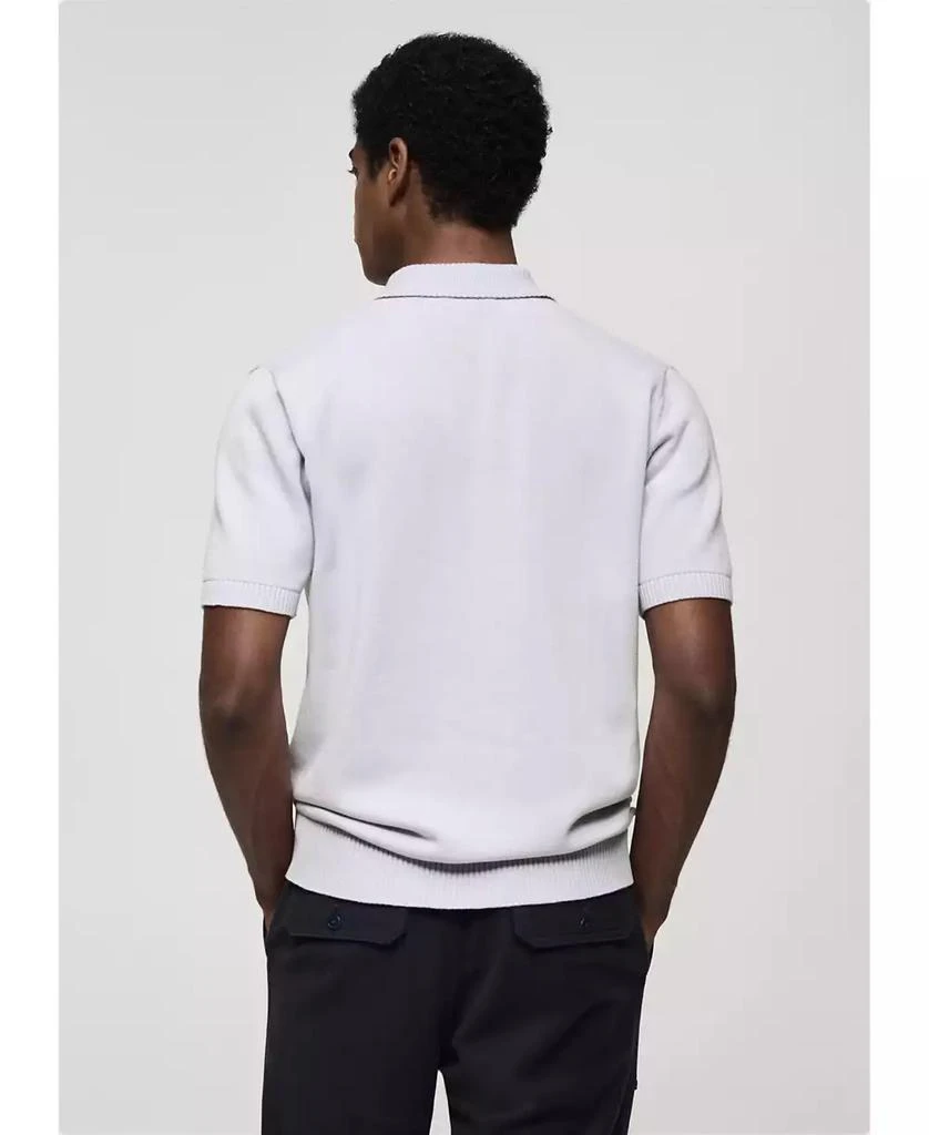 Mango Men's Fine-Knit Cotton Polo Shirt 5