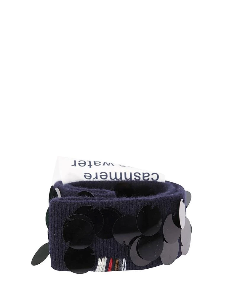 Extreme Cashmere Cashmere Belt With Sequins And Embroidered Logo 2