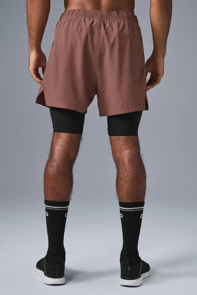 Alo 5" Revival 2-In-1 Short - Chestnut/Black 2